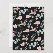 Liebe Weinverkostung Brautparty lädt ein Einladung (Rückseite)