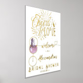 Liebe Weinverkostung Elegantes Brautparty Foliendrucke (Ablage )