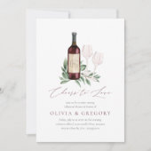 Liebe Weinverkostung Probe Abendessen Einladung (Vorderseite)