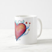 Liebe Weiß 11 oz Klassische Tasse (VorderseiteRechts)