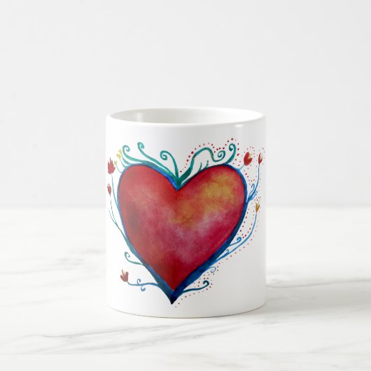 Liebe Weiß 11 oz Klassische Tasse (Mittel)