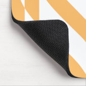 Liebe Weiß auf Orange Mousepad (Ecke)