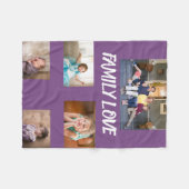 Liebe Weiß geliebter Schriftart 5 Fotos Fleecedecke (Vorderseite (Horizontal))