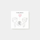 Liebe weiß keine Fernbeschreibung Post-it Klebezettel (Vorderseite)