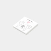 Liebe weiß keine Fernbeschreibung Post-it Klebezettel (angewinkelt)