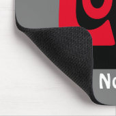 Liebe weiß keine Graustufen, Schwarz und Weiß Mousepad (Ecke)