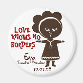 Liebe weiß keine Grenzen Magnet (Vorne)