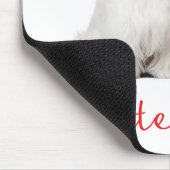 Liebe Weiß Malteser Welpen-Hundemousepad Mousepad (Ecke)