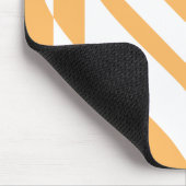 Liebe Weiß und Orange Mousepad (Ecke)