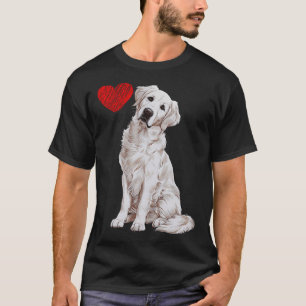 Liebe Weiße English Cream Golden Retriever Mutter T-Shirt