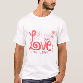LIEBE Weißer T - Shirt