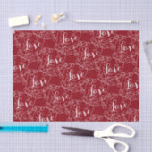 LIEBE-Weißes nahtloses Muster mit LINES Seidenpapier (Handwerk)