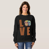 Liebe Wellensittich-Mutter Sittich Vogel 1 Sweatshirt (Vorne ganz)
