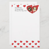 Liebe Welpen Briefpapier (Vorne/Hinten)