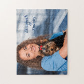 Liebe Welpen Hund Tier Foto personalisieren Puzzle (Vertikal)