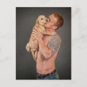 Liebe-Welpen Postkarte (Vorderseite)