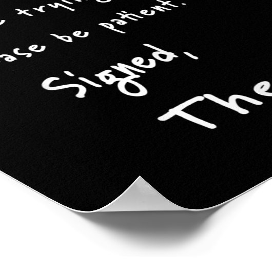 Liebe Welt Entschuldigung Brief von US Anti-Trump Poster (Ecke)