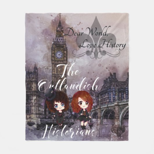 Liebe Welt, Liebe Geschichte Podcast Fleece Blanke (Vorderseite)