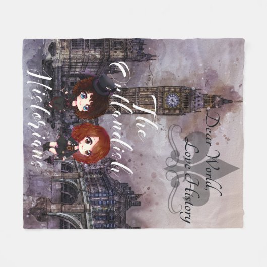 Liebe Welt, Liebe Geschichte Podcast Fleece Blanke (Vorderseite (Horizontal))