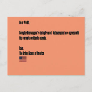 Liebe Welt Postkarte