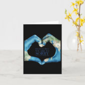 Liebe Welt war leider Vintag Karte (Gelbe Blume)