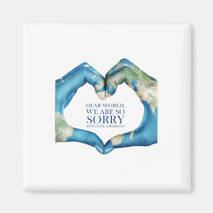 Liebe Welt war leider Vintag Magnet
