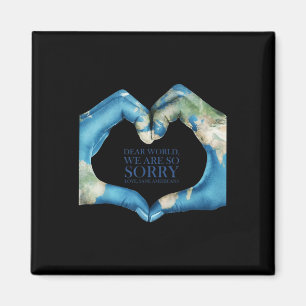 Liebe Welt war leider Vintag Magnet