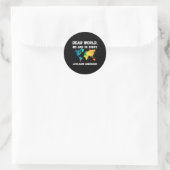 Liebe Welt war so Sorry Runder Aufkleber (Tasche)
