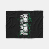 Liebe Welt, wir hassen ihn auch Fleecedecke (Vorderseite (Horizontal))