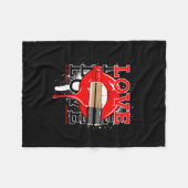 Liebe weltweit Streetwear Lips Vintage Mode Fleecedecke (Vorderseite (Horizontal))