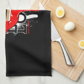 Liebe weltweit Streetwear Lips Vintage Mode Geschirrtuch (Viertel Falte)