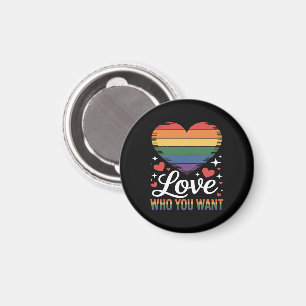 Liebe wen du willst Gay Pride LGBT Magnet