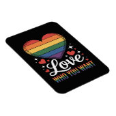 Liebe wen du willst Gay Pride LGBT Magnet (Rechte Seite)