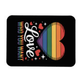 Liebe wen du willst Gay Pride LGBT Magnet (Horizontal)