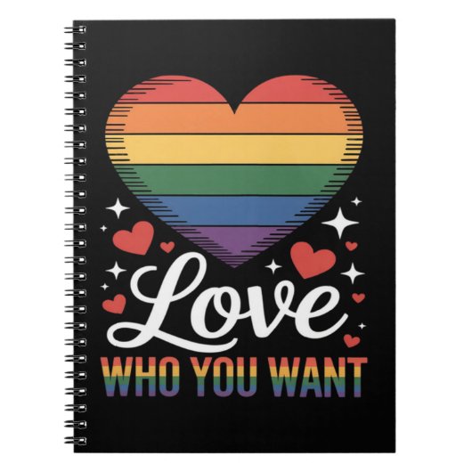 Liebe wen du willst Gay Pride LGBT Notizblock (Vorderseite)