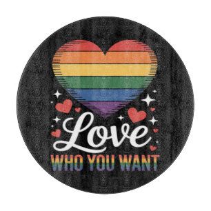Liebe wen du willst Gay Pride LGBT Schneidebrett