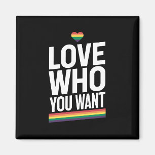 Liebe Wen Du Willst Regenbogen Schwule Pride Flagg Magnet