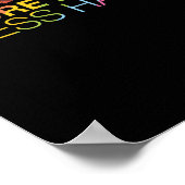 Liebe weniger Hass Poster (Ecke)