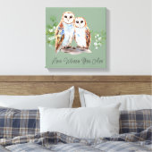 Liebe, wer du bist rustikale Wasserfarbe Leinwanddruck (Insitu (Schlafzimmer))