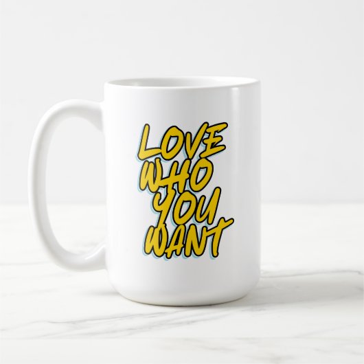 LIEBE, WER SIE GEWOLLT haben Kaffeetasse (Links)
