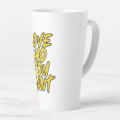 LIEBE, WER SIE GEWOLLT haben Milchtasse (Rechte Ecke)