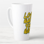 LIEBE, WER SIE GEWOLLT haben Milchtasse (Linke Ecke)