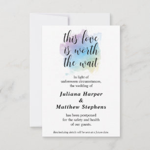 Liebe wert Hochzeitskarte RSVP Karte