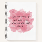 Liebe wert notizblock (Vorderseite)