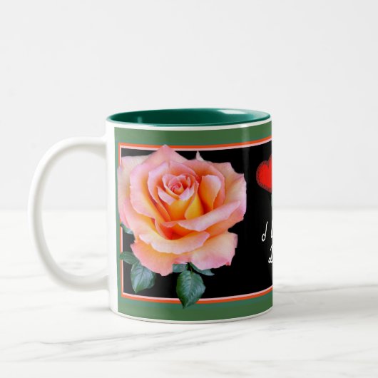 LIEBE & Wertschätzung! ~ Ringer-Tasse Zweifarbige Tasse (Links)