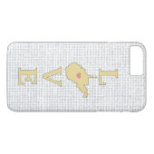 LIEBE West Virginia Staat Karte Case-Mate iPhone Hülle (Rückseite (Horizontal))