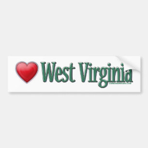 Liebe-West- VirginiaAutoaufkleber Autoaufkleber