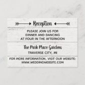 Liebe Western Rustikale Angaben einfügen Begleitkarte (Vorderseite)