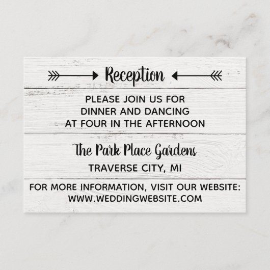 Liebe Western Rustikale Angaben einfügen Begleitkarte (Vorderseite)