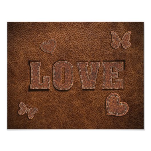 Liebe Western Style Fotodruck (Vorne)